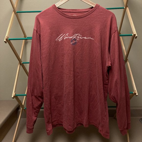 !!Red Long Sleeve T-Shirt!! Windriver (XL) - Picture 1 of 5